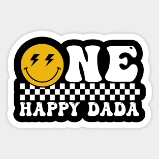 One Happy Dude Dada 1St Birthday Family Matching Sticker